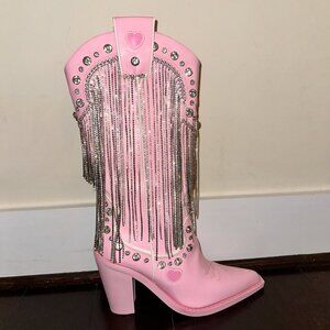 Sugar Thrillz Pink Sparkle Cowboy Boots